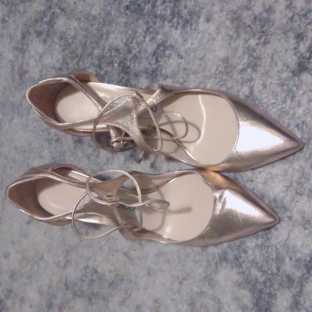 Jimmy Choo | Metallic Pumps (Rose  Gold) Comes with Dust bag (Size 36)